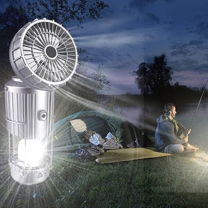 Solar Charging Light With Fan