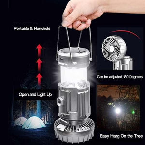 Solar Charging Light With Fan