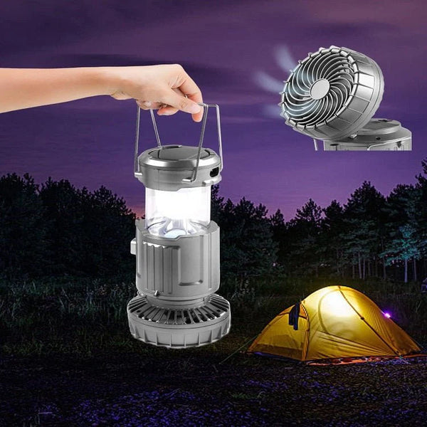 Solar Charging Light With Fan